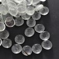 100x Perles Verre Couleurs Assorties Briolette Rondelle à Facettes pour Fabrication de Bijoux Blanc transparent LOVOSKI-3