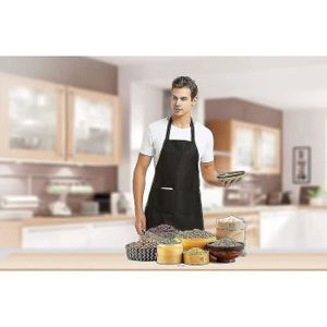 Lot De 10 Tabliers Déperlants Lavables - 2 Poches, Unisexe, Pour Cuisine, Barbecue, Atelier