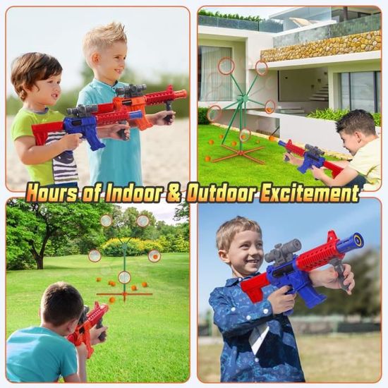 Jouets de tir de canard pour enfants, lot de 2 pistolets en mousse avec  cibles mobiles, cadeau de jeu interactif, à partir de 6 ans - Cdiscount  Jeux - Jouets