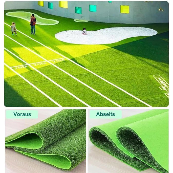 Lot de 10 tapis de gazon artificiel décoratif, pelouse miniature, gazon artificiel pour maison de poupée, modélisme, paysage, ferme, modélisme, décoration (15 cm x 15 cm