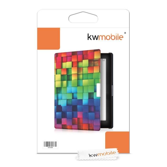 Kwmobile Étui liseuse compatible avec Kobo Aura H2O Edition 1 - Housse avec  rabat magnétique en simili cuir - vagues bleu foncé-cora - Cdiscount  Informatique