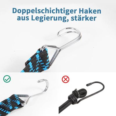 20 Pièces Petit Tendeurs Elastique Avec Crochets, Mini Tendeur De Fixation 10 Cm Corde Elastique En Gomme Sandow Avec Crochet Attache Bache Piscine 98290198