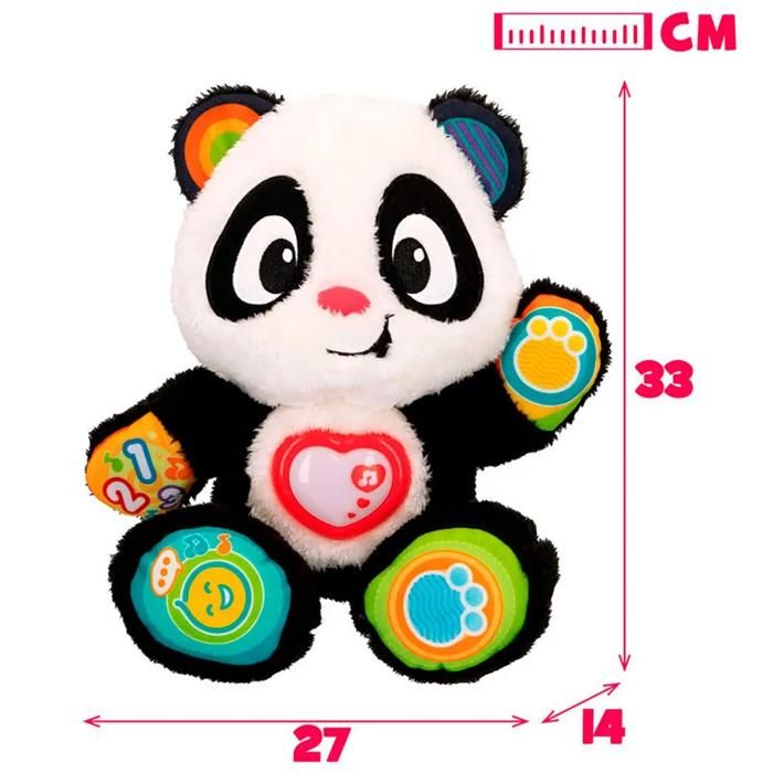 Hopearl Panda Parlant Répétiteur - Jouet Interactif 17.5cm - Répète Ce Que Tu Dis - Cadeau Enfant