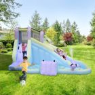 LALAHO - Aire de Jeux Gonflable avec Souffleur, Château Gonflable pour Enfant,Toboggan, Escalade, Piscine, 400*300*220cm