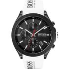 Montre - Homme - Hugo Boss - Velocity chrono - Bracelet silicone blanc - 1513718