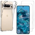 Coque antichoc - Phonillico® - Google Pixel 8 PRO - Silicone souple - Protection renforcée - Transparent