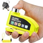 RITONDA Antivol Moto Bloque Disque Alarme 110db, Renforcé, Étanche, Câble Rappel 1.2m, 2 clés Sécurité, 7mm Universel Moto Scooter Vélo