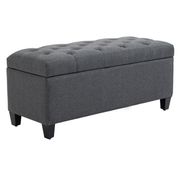 Tabouret De Bureau CLP Las Vegas V2 - Chaise Roulettes Tissu Gris, Hauteur Réglable, Dossier Confort