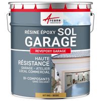 Peinture epoxy garage sol REVEPOXY GARAGE  Beige ral 1001 - kit 5 Kg (couvre jusqu'à 16m² pour 2 couches)
