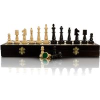 Superbe jeu d'échecs en bois 48cm / 19in grand arbre de Noël, jeu unique fabriqué à la main