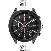 Montre - Homme - Hugo Boss - Velocity chrono - Bracelet silicone blanc - 1513718