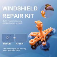 Kit de réparation de pare-brise, outil de réparation de vitres d'automobiles pour Fix Cracks et Bull's Eyes