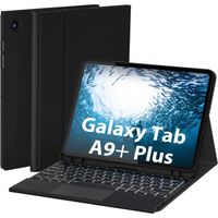 Étui Avec Clavier Rétroéclairé Avec Trackpad Pour Samsung Galaxy Tab A9 Plus 2023 11", Clavier Bluetooth Amovible Avec Tapis [P466]