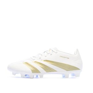 Chaussures de Foot Blanc/Doré Homme Adidas Predator Club FxG