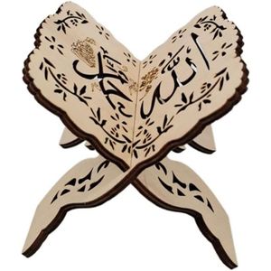 Support de livre en bois sculpté réglable Coran, Bible, Torah