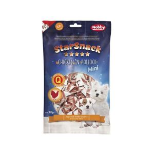 FRIANDISE Friandises pour chien Nobby Pet StarSnack Mini chicken´n pollock 70 g