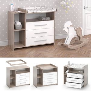 Commode à langer pliable pour bébé,Table à langer mobile avec ceinture de  sécurité et compartiments de rangement,Combinaison à langer,Nés Design  Ergonomique(79 * 55.5 * 96cm blanc cassé) : : Bébé et Puériculture