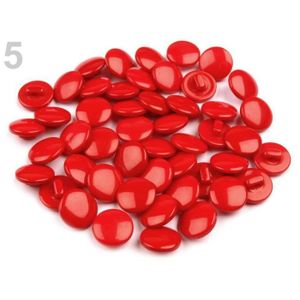 6 boutons neuf mercerie plastique couleur rouge framboise  1.8 cm lot 627