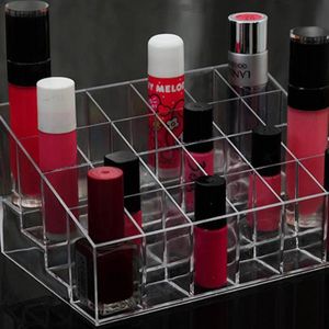SOIN DES ONGLES EJ.life Organisateur Maquillage Transparent 24 Compartiments Support Vernis à Ongles