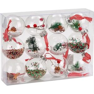 kati-way Boule Transparente /à Remplir Boules de No/ël Plastique en Forme de Coeur D/écoration Suspension D/écorer pour Noel Sapin Mariage Bapt/ême P/âque Anniversaire 5pcs
