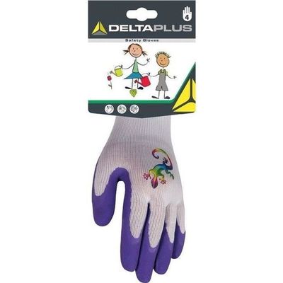 PACIFIC Lot De 3 Paires De Gants De Jardinage Enfant 3-6 Ans - Taille XXXS - Gants Travail Caoutchouc Multicolores