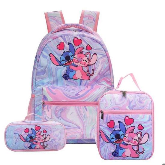 Sac à Dos Enfant 3 En 1 Avec Sac Déjeuner Et Trousse - Cartable Primaire Fille Garçon Grand Et Robuste