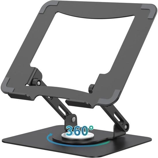 Socle D'ordinateur Portable 360 Degrés Réglable Portable Pliable Stand Portable Ordinateur Bureau Table Lit Table - Informatique