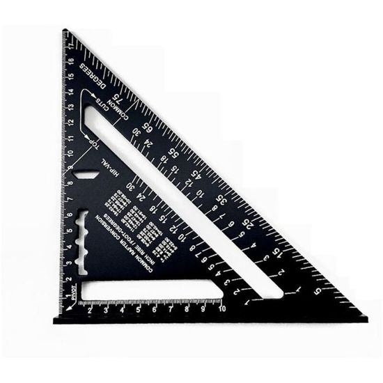 1 Pcs Equerre Menuisier Rapporteur d'Angle Traceur Central Jauge Rayure