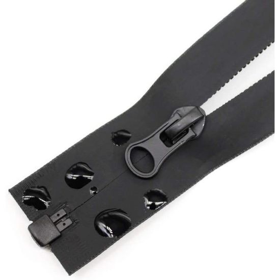 Lot De 6 Fermetures éclair Spirales N°5 70 Cm Séparables Noir - Avec Tirette Déco - 8