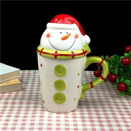 Tasse,Tasse Bonhomme Neige Noël,Tasse Café Tasse Céramique Noël,Tasse Céramique D'artisanat,pour les amis de Thanksgiving de Noël
