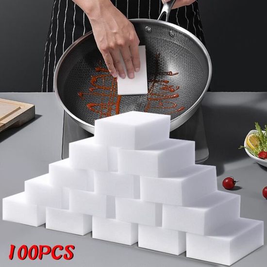24 Eponges Magiques Melamine STARVAST - Nettoyage Sans Produits Chimiques - Multiusages Blanc