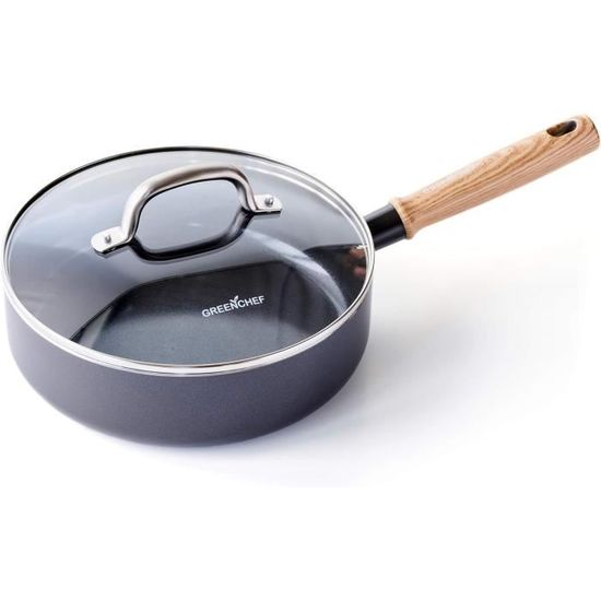 Casserole Antiadhésive BK Vivid 26 Cm - Revêtement Céramique Sans PFAS - Pour Tous Feux (Sauf Induction)