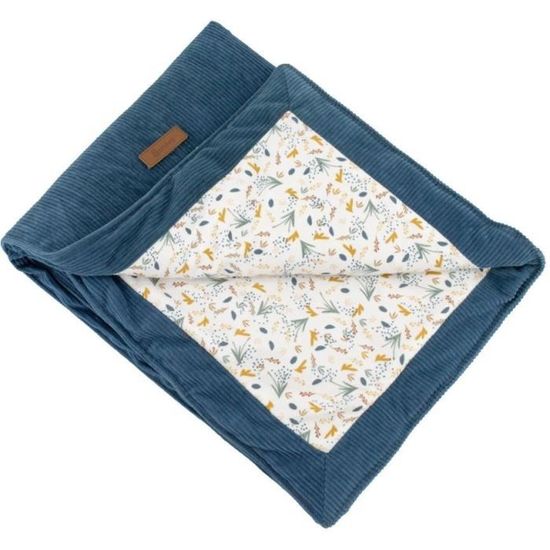 Couverture Double Face Leafy Bunny Blanc, Jaune Domiva | La Redoute