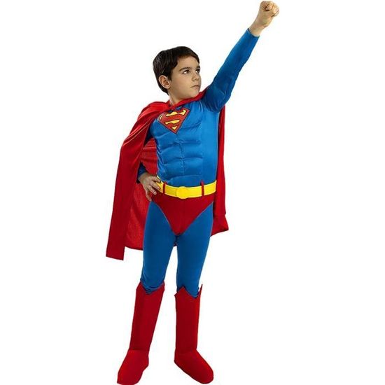 Déguisement Superman deluxe garçon- Funidelia-118061  Man of Steel, Super héros, DC Comics, Ligue de justice d'Amérique Multicolore