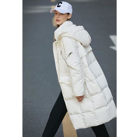 Doudoune Hiver Homme Femme – Coupe Courte, Brillant Canard Blanc, Imperméable Et Ultra Chaude Avec Capuche
