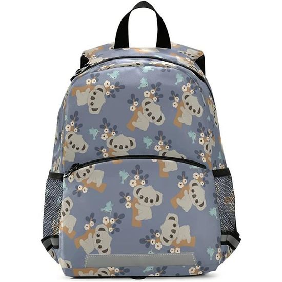 Sac à Dos Enfant 3-8 Ans Avec Motif Fleurs Cerisier - Léger, Ajustable, Compartiments Pratiques + Sifflet Sécurité