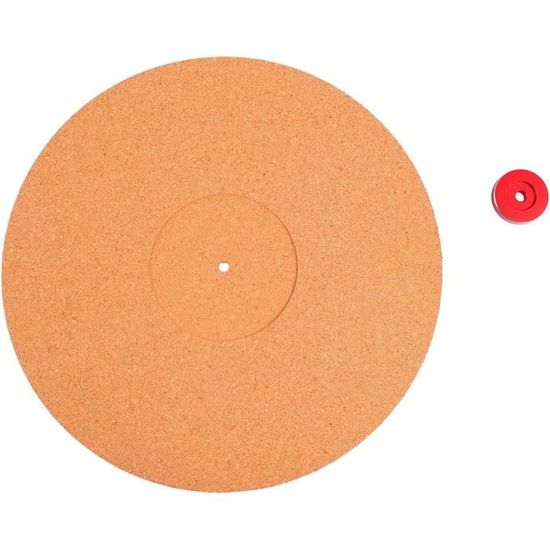 Tapis De Platine Vinyle En Liège - 29,7x29,7 Cm, épaisseur 3 Mm - Amorti Anti-vibration - Pour Tourne-disques - Couleur Kaki