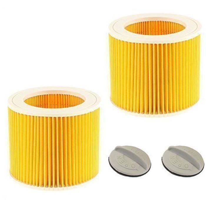 Filtre cartouche de qualité supérieure pour aspirateur Karcher humide et sec (lot de 2)