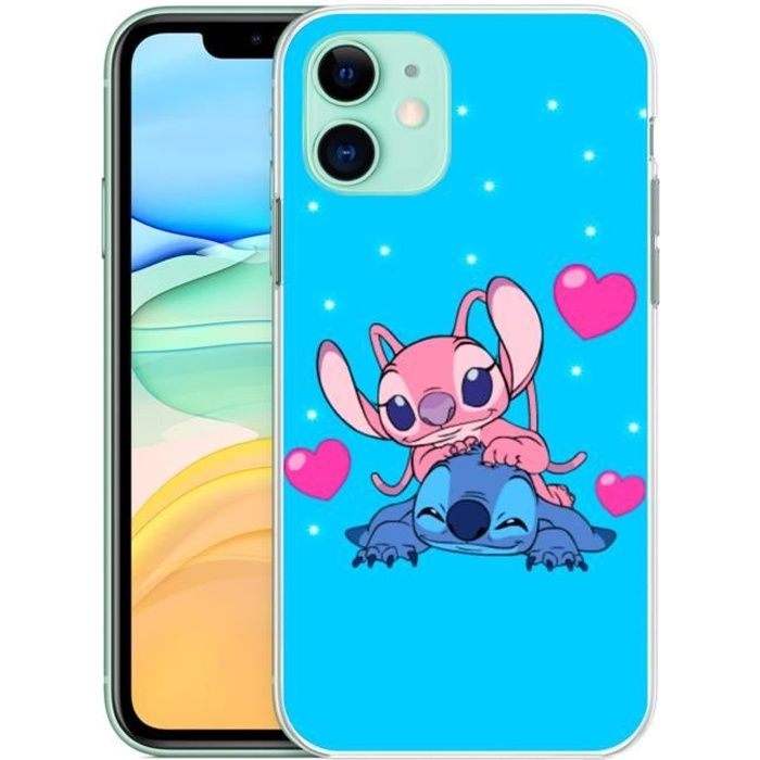 Coque pour iPhone 11 - Stitch Angel Love