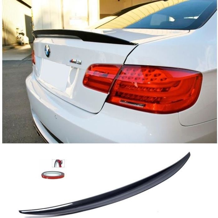SPOILER DE COFFRE BECQUET M PERFORMANCE NOIR BRILLANT BMW SERIE 3 E92 COUPE DE 2006 A 2014