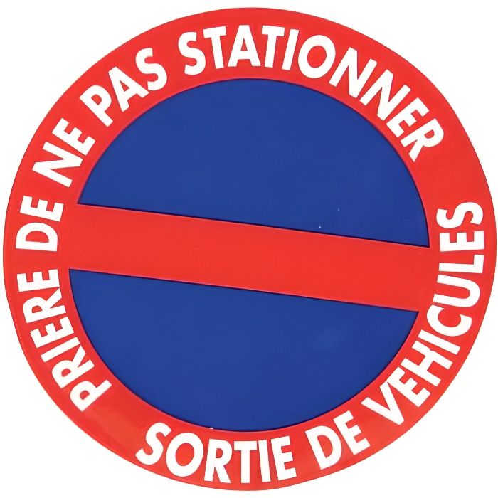Panneau stationnement interdit diamètre 195