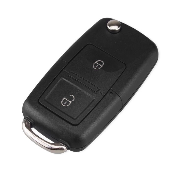 ENERGY01 2 Boutons COQUE CLE compatible Volkswagen MK4 Bora Golf 4 5 6 Passat Polo Bora Touran