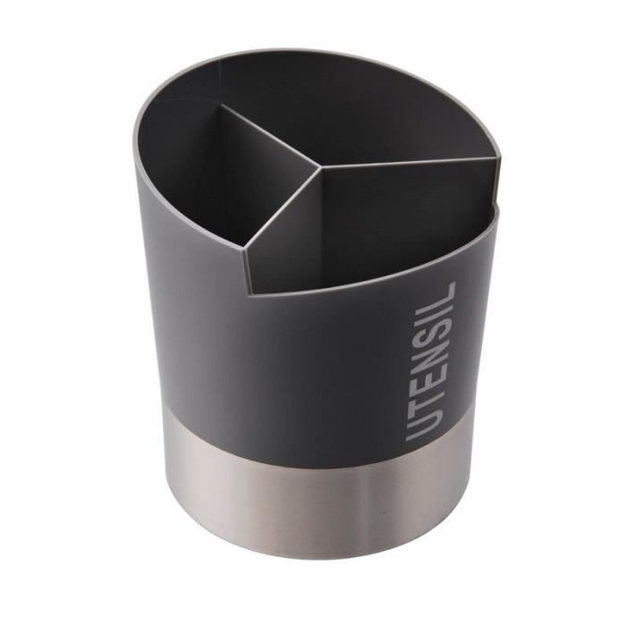 Porte-ustensiles de cuisine design gris Zeller