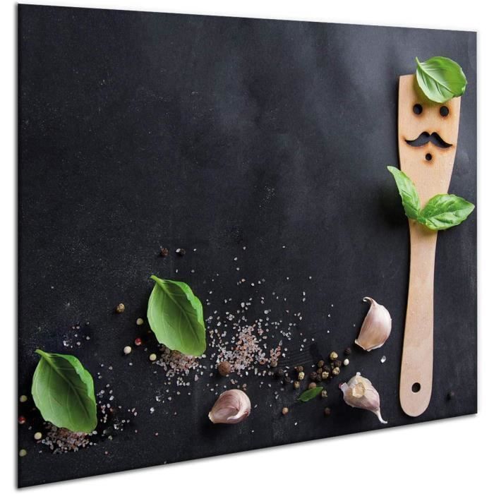 Couvercle de protection pour plaque à induction en céramique 60 x 52 cm - Crédence de cuisine - Planche à découper - Panneau de 121