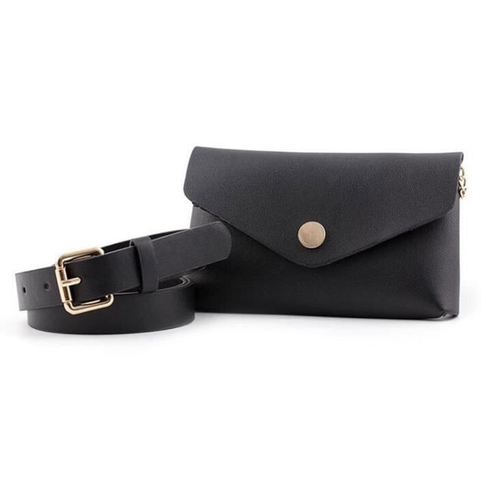 Sac de taille imprimé peau de serpent pour femme sac de mode en cuir Fanny sac de ceinture femme chaîne enveloppe téléph*BU13828