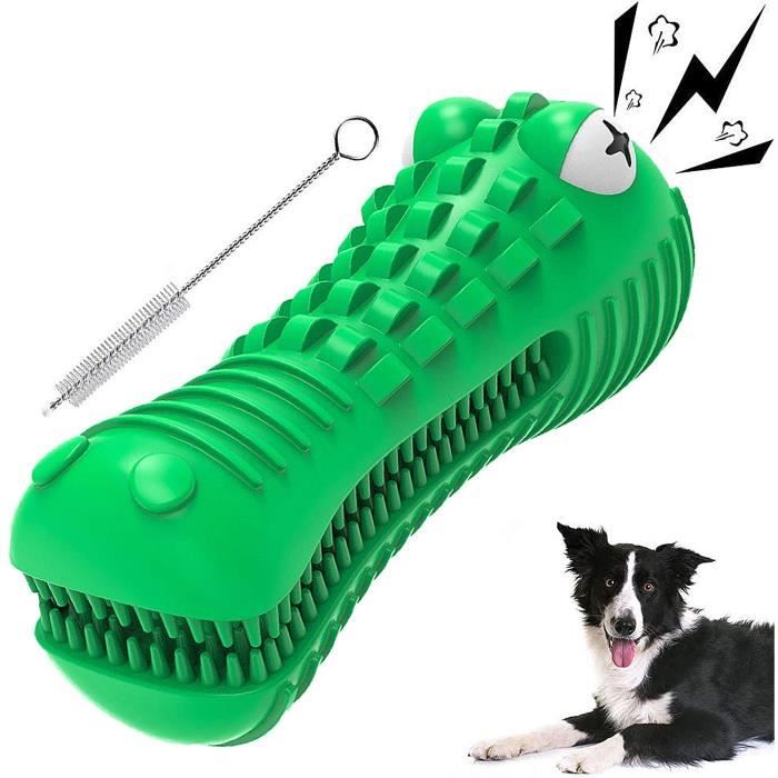 GANT DE BROSSAGE Kuyoly Jouet agrave macirccher Chien Indestructible Interactif Brosse agrave Dents Crocodile Jouet pour Chien I199