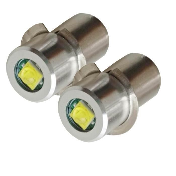 Kit de Conversion d'ampoules de remplacement Maglite, 2 pièces, P13.5S, lampes de poche C- -3-6V DC-6000k
