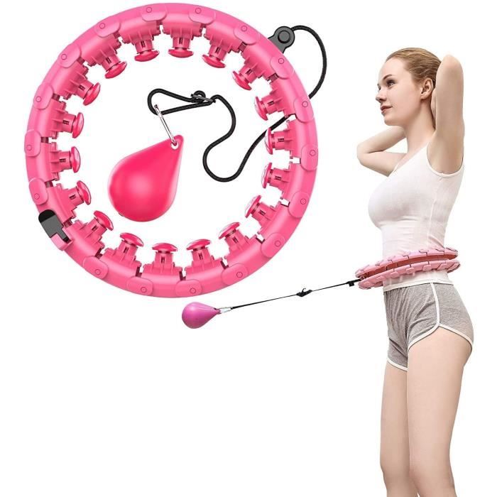 Cerceau Hula Hoop Fitness, Hula Hoops de Fitness et de Massage intelligents for Les Adultes Taille Réglable pour Perte de Poids