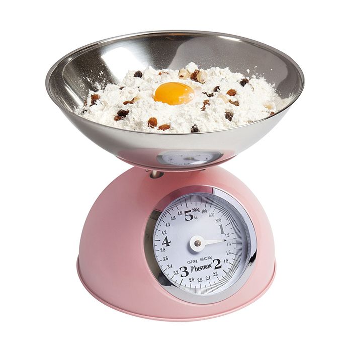 Bestron Balance de cuisine vintage 5 kg - rose