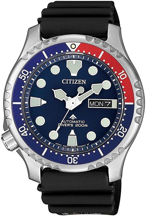 CITIZEN-Montre Analogique pour Hommes à movement Automatique en Caoutchouc - NY0086-16LEM